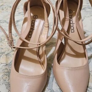 Boohoo Nude Strappy Heels